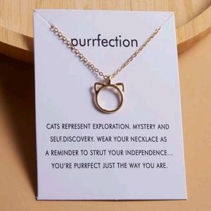 Purrfection Kitty Cat Charm Necklace